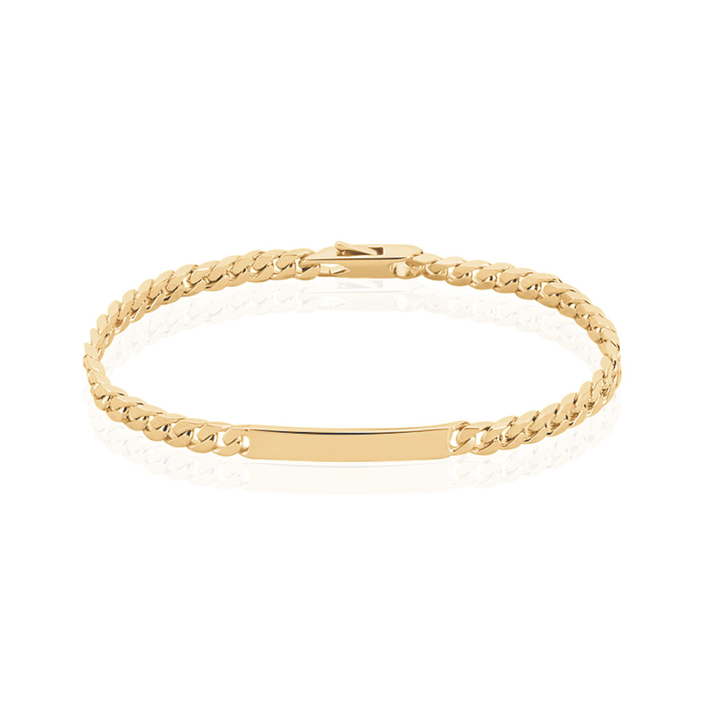 Bracelet Identité Clement Plaqué Or Jaune - Gourmettes Femme | Histoire d’Or