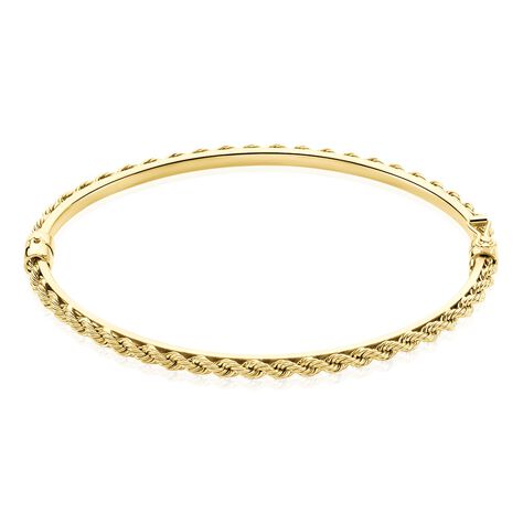 Bracelet Jonc Cordeline Or Jaune - Bracelets joncs Femme | Histoire d’Or