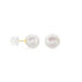 Boucles D'oreilles Puces Suki Or Jaune Perle De Culture - Clous d'oreilles Femme | Histoire d’Or