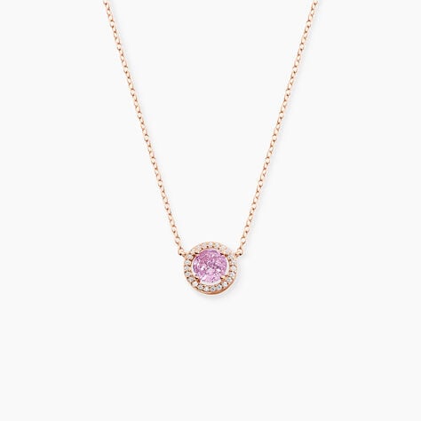 Collier Rio Copacabana Argent Rose Oxyde De Zirconium - Colliers fantaisie Femme | Histoire d’Or