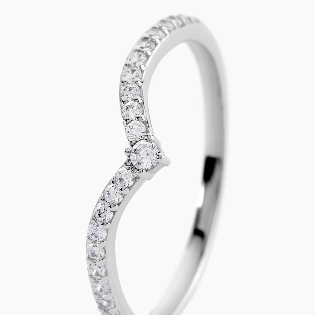 Bague Aile De Mouette Argent Blanc Oxyde De Zirconium - Cadeaux de naissance Femme | Histoire d&rsquo;Or
