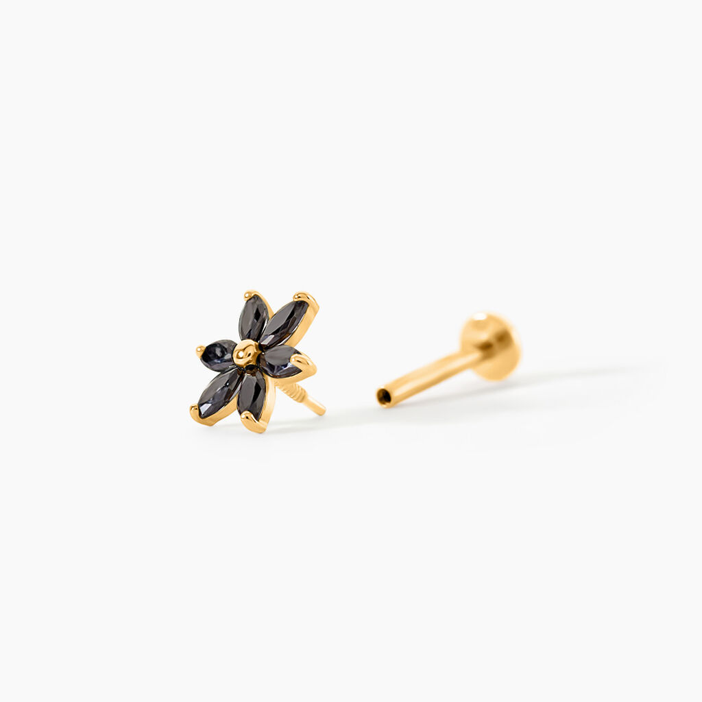 Piercing Cnut Or Jaune Oxyde De Zirconium - Piercings d'oreilles Femme | Histoire d&rsquo;Or
