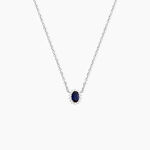 Collier Liz Argent Blanc Pierre De Synthese Oxyde De Zirconium - Colliers fantaisie Femme | Histoire d&rsquo;Or