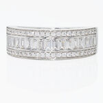 Bague Agathon Or Blanc Oxyde De Zirconium - Bagues avec pierre Femme | Histoire d&rsquo;Or