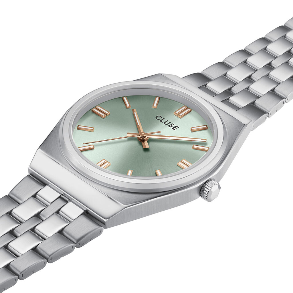 Montre Cluse Retro 70's Vert - Montres Femme | Histoire d&rsquo;Or