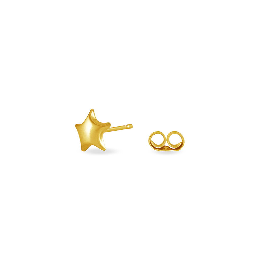 Boucles D'oreilles Puces Alphonsine Etoile Or Jaune - Clous d'oreilles Femme | Histoire d&rsquo;Or