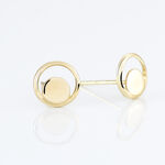 Boucles D'oreilles Puces Berangere Cercle 4 Or Jaune - Clous d'oreilles Femme | Histoire d&rsquo;Or