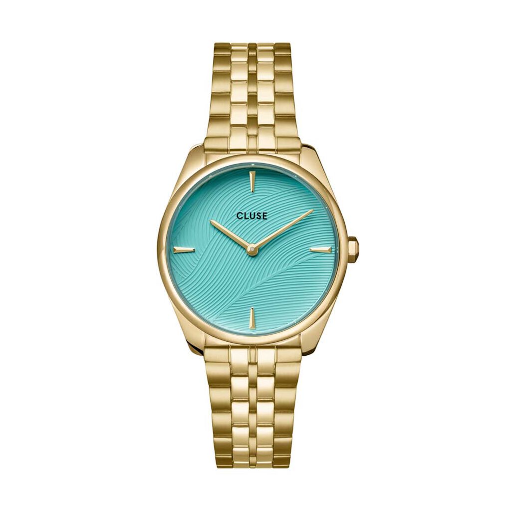 Montre Cluse Feroce Petite Turquoise - Montres Femme | Histoire d&rsquo;Or