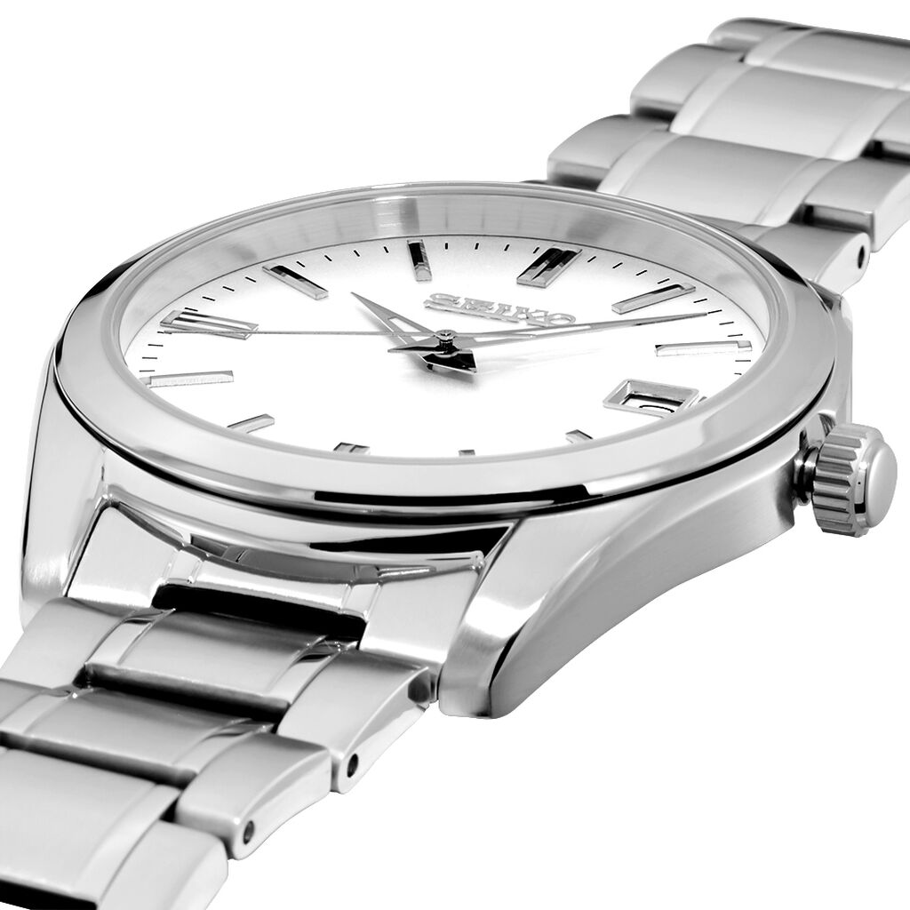 Montre Seiko Classique Blanc - Montres Homme | Histoire d’Or