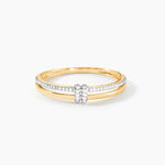 Bague Tharia Or Jaune Diamant - Bagues avec pierre Femme | Histoire d&rsquo;Or