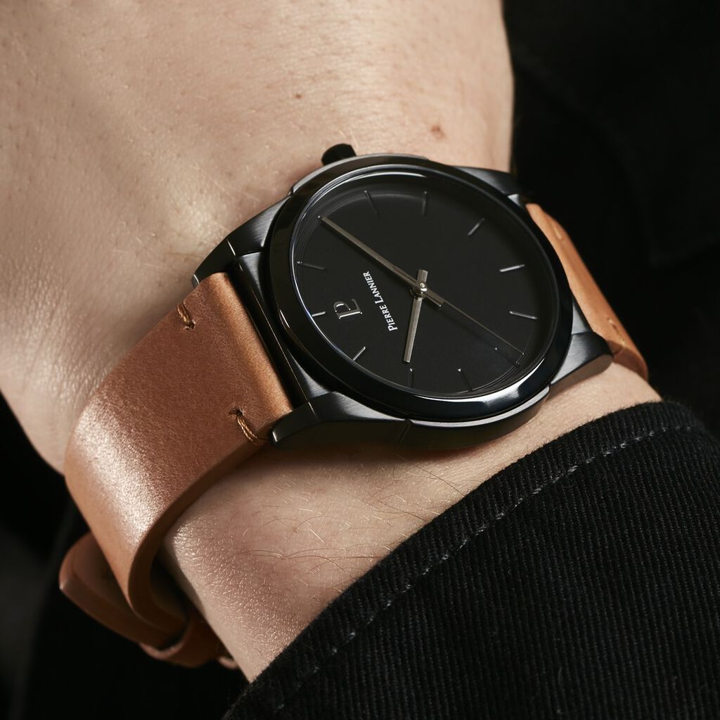 Montre Pierre Lannier Candide Noir - Montres Homme | Histoire d’Or