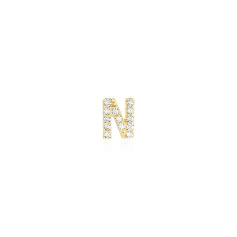 Boucle D'oreille Puce Unitaire Jodoca Or Jaune Oxyde De Zirconium - Clous d'oreilles Femme | Histoire d’Or