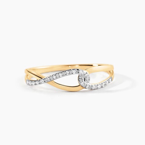 Bague Osanna Or Jaune Diamants - Bagues avec pierre Femme | Histoire d’Or