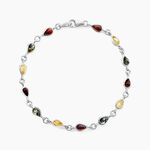 Bracelet Argent Blanc Weronika Ambre - Bracelets Femme | Histoire d&rsquo;Or