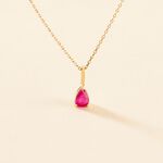 Collier Goutte Or Jaune Rubis - Colliers Femme | Histoire d&rsquo;Or
