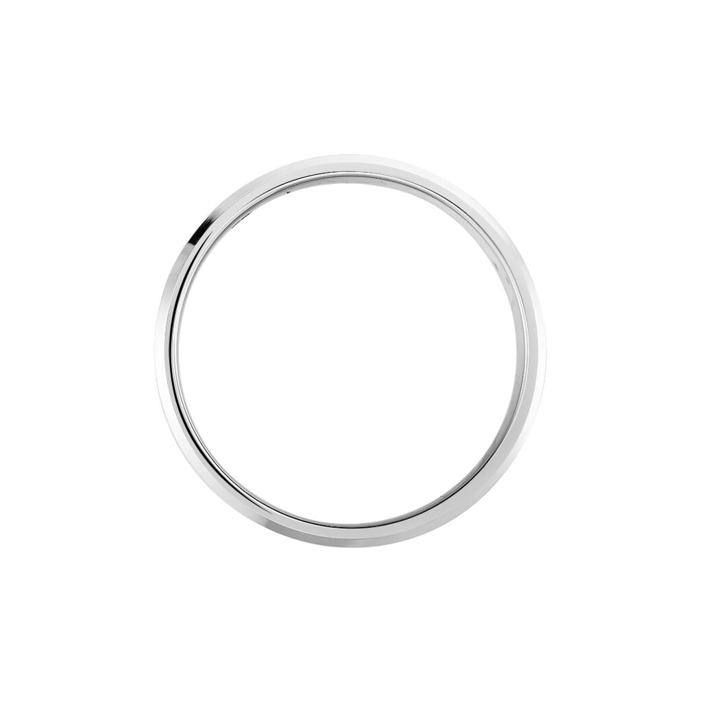 Alliance Hild Ruban Biseaute Palladium Blanc - Alliances Homme | Histoire d’Or
