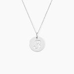 Pendentif Efiso Argent Blanc - Pendentifs Famille | Histoire d&rsquo;Or