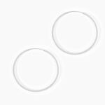 Cr&eacute;oles Argent Blanc Agathe - Boucles d'oreilles cr&eacute;oles Femme | Histoire d&rsquo;Or