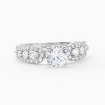 Bague Solitaire Sarah Or Blanc Oxyde De Zirconium - Bagues solitaires Femme | Histoire d&rsquo;Or