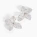 Boucles D'oreilles Puces Radiant Bloom Argent Blanc Oxyde - Clous d'oreilles Femme | Histoire d’Or