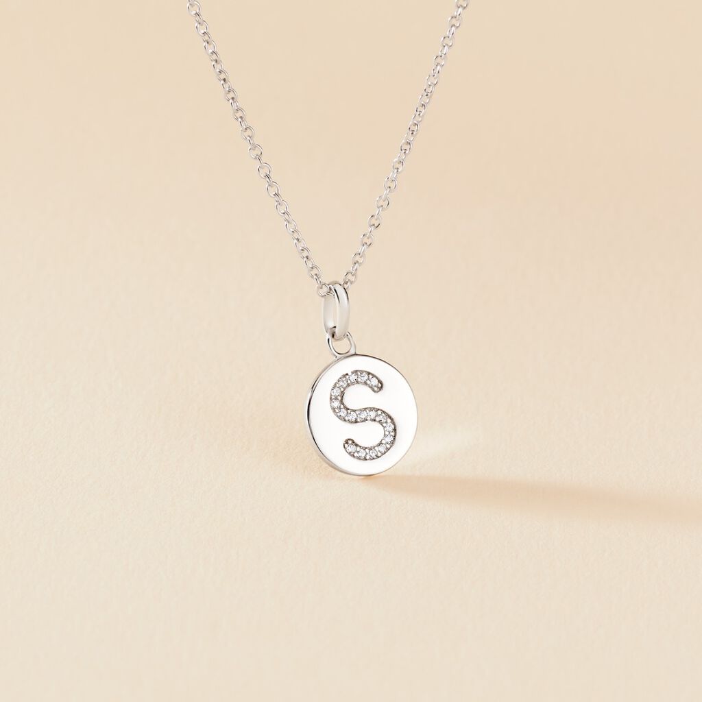 Collier Argent Eugenien Oxydes De Zirconium - Colliers fantaisie Femme | Histoire d’Or