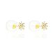 Boucles D'oreilles Puces Aubepine Or Jaune Oxyde - Clous d'oreilles Femme | Histoire d’Or