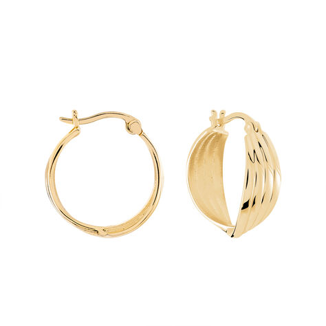 Créoles Kuma Plaqué Or Jaune - Boucles d'oreilles créoles Femme | Histoire d’Or