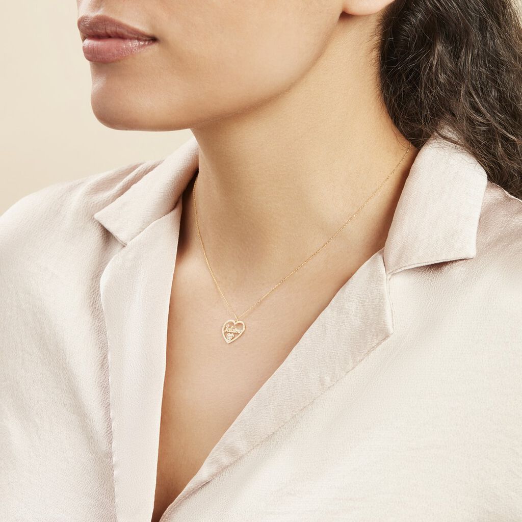 Collier Or Jaune Veridienne Oxyde De Zirconium - Colliers Femme | Histoire d’Or