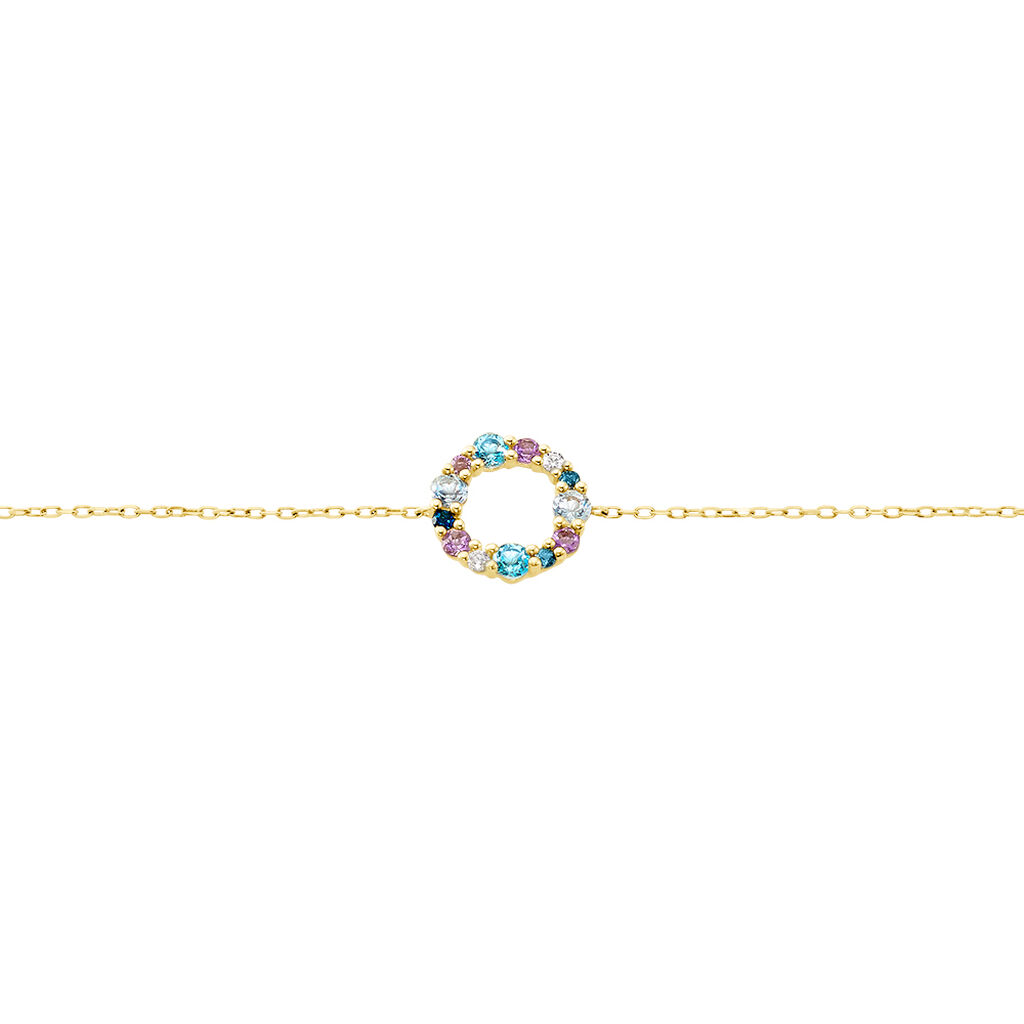Bracelet Iris Or Jaune Topaze Améthyste - Bracelets Femme | Histoire d’Or