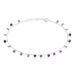 Chaîne De Cheville Carolaine Argent Blanc Oxyde De Zirconium - Chaînes de cheville Femme | Histoire d’Or