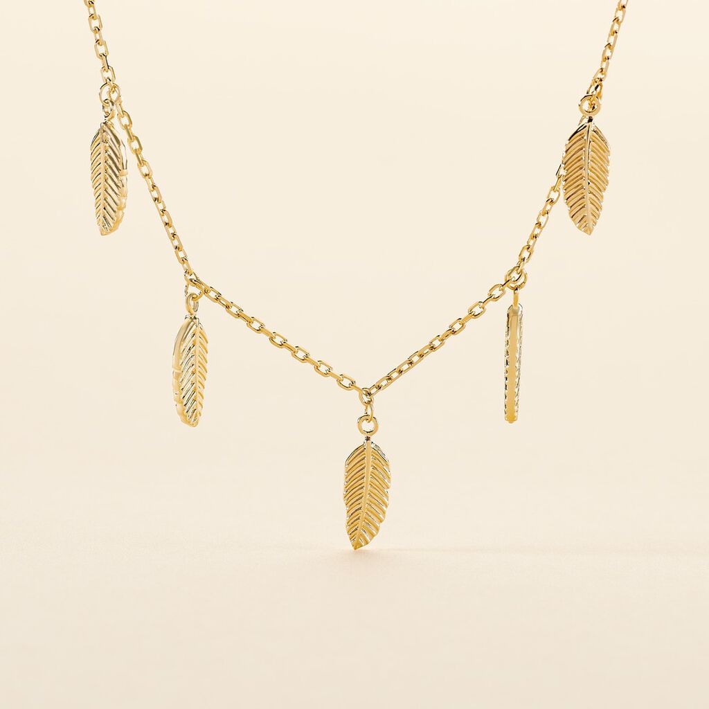 Collier Plaqué Or Jaune Libby - Colliers Femme | Histoire d’Or