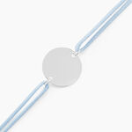 Bracelet Helenia Pastille Gravable Or Blanc - Bracelets Naissance Enfant | Histoire d&rsquo;Or