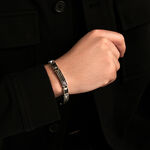 Bracelet Jourdan Acier Blanc - Bracelets Homme | Histoire d&rsquo;Or