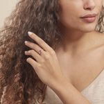 Bague Marie-eva Or Rose Amethyste Et Oxyde De Zirconium - Bagues solitaires Femme | Histoire d&rsquo;Or