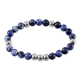 Bracelet Adonis Acier Blanc Pierre De Synthese - Bracelets fantaisie Homme | Histoire d’Or