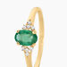 Bague Marie Or Jaune Emeraude Et Diamant - Bagues solitaires Femme | Histoire d’Or
