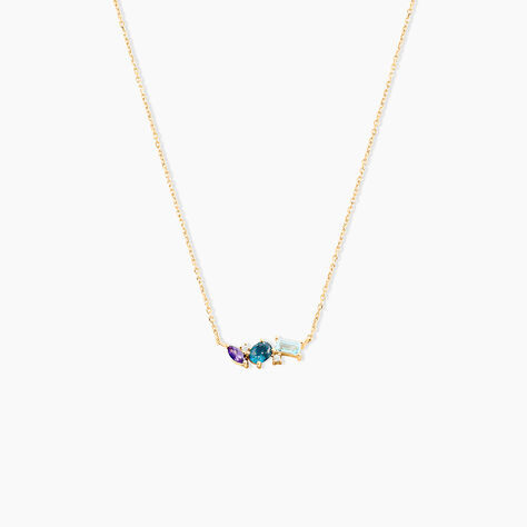 Collier Printemps Précieux Or Jaune Topaze Améthyste - Colliers Femme | Histoire d’Or