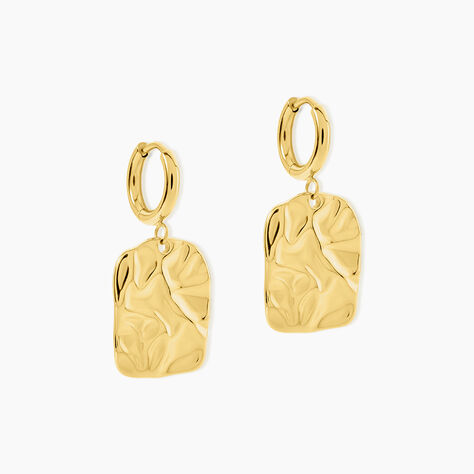 Cr&eacute;oles Maelisa Acier Jaune - Boucles d'oreilles cr&eacute;oles Femme | Histoire d&rsquo;Or