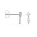 Boucles D'oreilles Puces Bormana Argent Blanc Oxyde De Zirconium - Boucles d'oreilles fantaisie Femme | Histoire d’Or