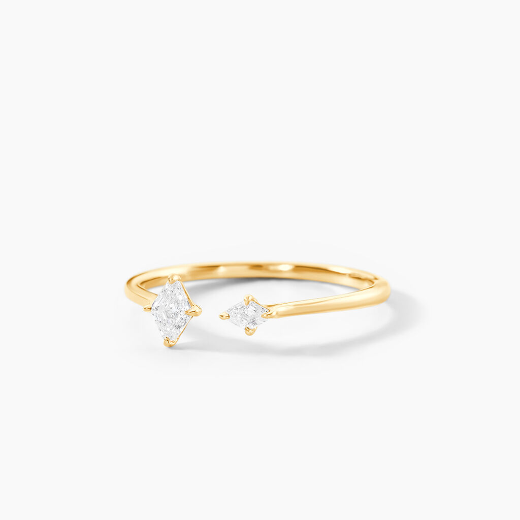 Bague Icone Or Jaune Diamant Synthetique - Bagues solitaires Femme | Histoire d&rsquo;Or