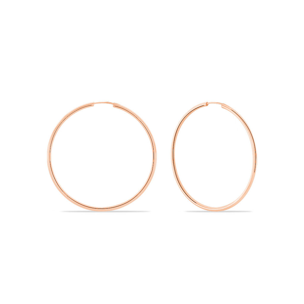 Créoles Valencina Or Rose - Boucles d'oreilles créoles Femme | Histoire d’Or