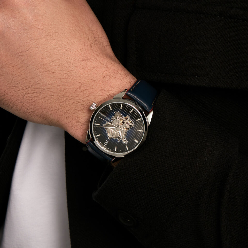Montre Pierre Lannier Monarck Bleu - Montres Homme | Histoire d&rsquo;Or