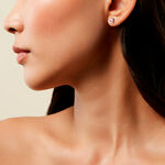 Boucles D'Oreilles Puces Creighton Or Jaune Am&eacute;thyste Oxyde De Zirconium - Clous d'oreilles Femme | Histoire d&rsquo;Or