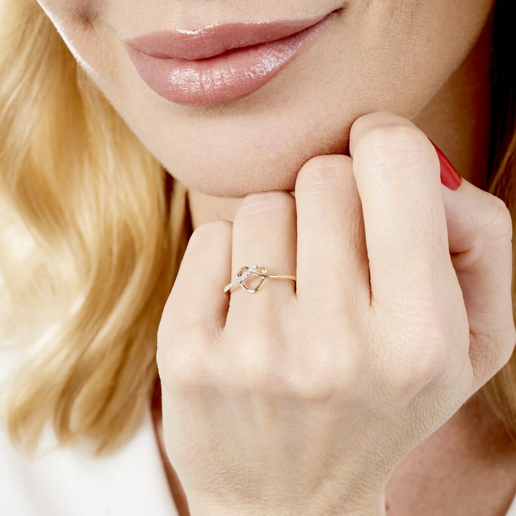 Bague Mona-lisa Or Jaune Diamants - Bagues avec pierre Femme | Histoire d’Or