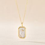 Collier Goddess Argent Dor&eacute; Nacre - Colliers fantaisie Femme | Histoire d&rsquo;Or