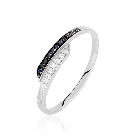 Bague Nazima Or Blanc Diamant - Bagues avec pierre Femme | Histoire d’Or