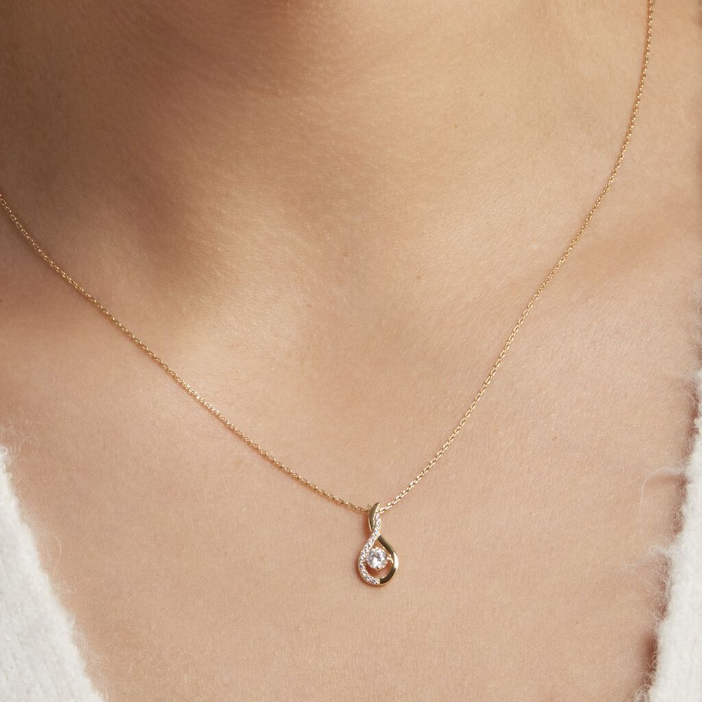 Collier Evana Or Jaune Oxyde De Zirconium - Colliers Femme | Histoire d’Or