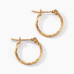 Cr&eacute;oles Anusha Plaqu&eacute; Or Dor&eacute; - Boucles d'oreilles cr&eacute;oles Femme | Histoire d&rsquo;Or