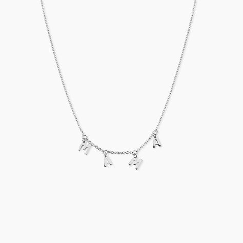 Collier Alessina Argent Blanc -  Femme | Histoire d&rsquo;Or