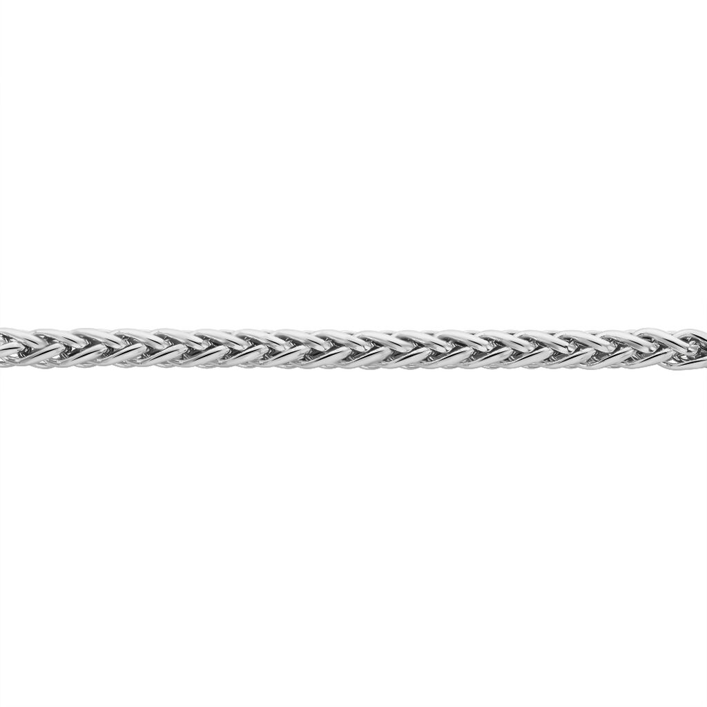 Bracelet Jayna Maille Palmier Or Blanc - Bracelets chaîne Femme | Histoire d’Or